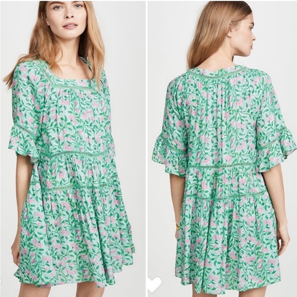 Playa Lucila Floral Kos Mini Resort Dress sz S